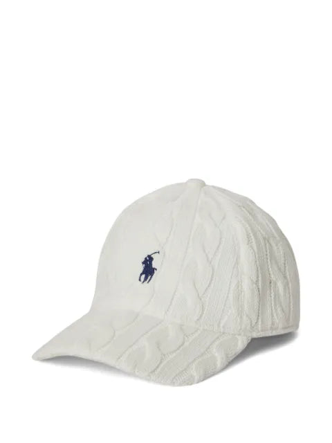 Polo Ralph Lauren - Cable-Knit Logo-Detail Baseball Cap
