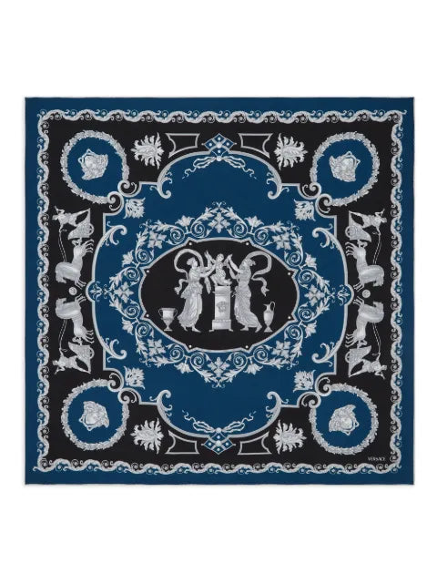 Versace - Printed Silk Twill Scarf 90 Cm