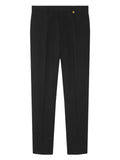 Versace - Wool Tapered Formal Trousers