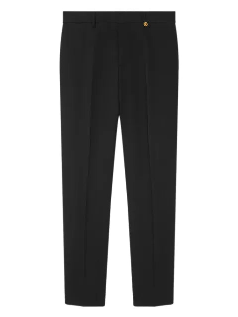 Versace - Wool Tapered Formal Trousers