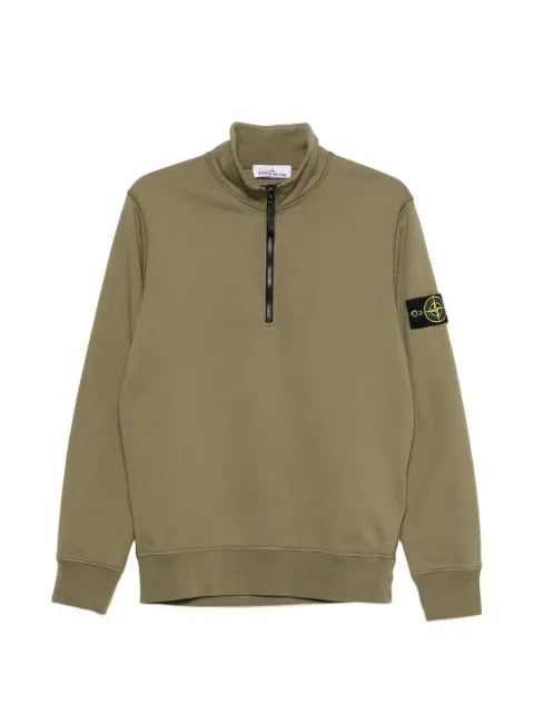 Stone Island - Logo-Patch Half-Zip Sweater