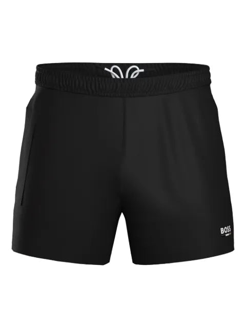 BOSS - Logo-Detail Drawstring Swim Shorts