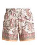 ETRO - Swim Shorts With Placed Leafy Paisley Print