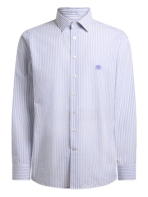 ETRO - Striped Cotton Seersucker Shirt