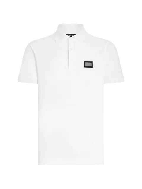 Dolce & Gabbana - Cotton Piquã© Polo Shirt With Branded Tag