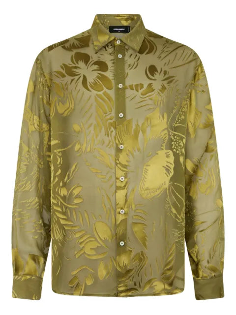 DSQUARED2 - Dancing Flowers Sheer Shirt