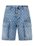 DSQUARED2 - Light Wash Utility Shorts