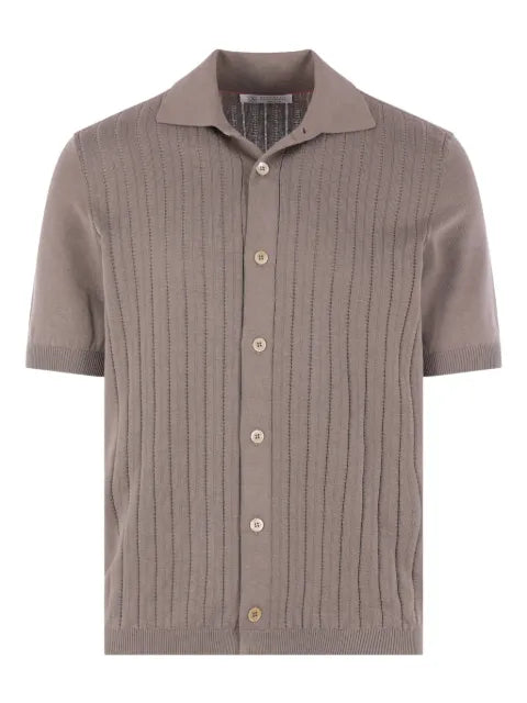 Brunello Cucinelli - Ribbed Buttoned Shirt