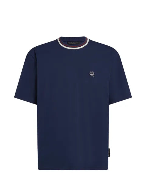 Karl Lagerfeld - Ikon Striped Neck T-Shirt