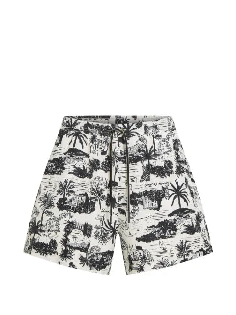 Karl Lagerfeld - Graphic-Print Swim Shorts