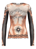 Jean Paul Gaultier - The Safe Sex Tattoo Long-Sleeves Top