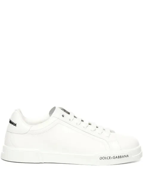 Dolce & Gabbana - Portofino Leather Low-Top Sneakers