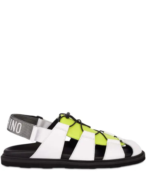 Moschino - Calfskin And Nylon Sandals