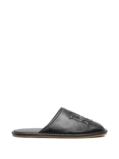 AMIRI - Ma Appliquã© Leather Slippers