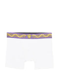 Versace - Printed Cotton-Jersey Long Trunks