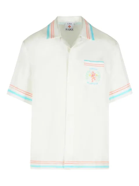 Casablanca - Graphic-Print Silk Shirt