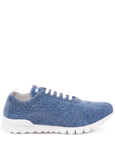 Kiton - Textured Lace-Up Low-Top Sneakers