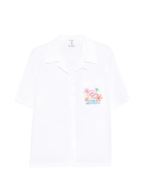 Casablanca - Collage D'Icones Graphiques Embroidered Shirt