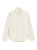 AMI Paris - Striped Cotton Ami De Coeur Boxy Shirt