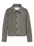 AMI Paris - Leather Buttoned Ami De Coeur Jacket