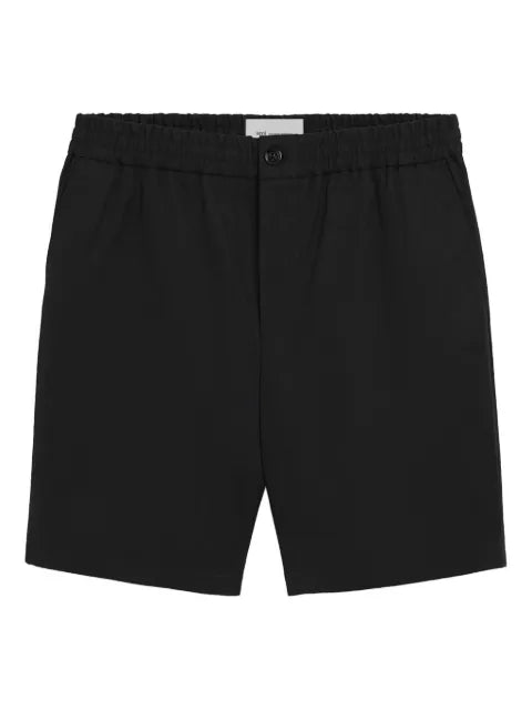 AMI Paris - Cotton Elasticated Waist Ami De Coeur Shorts