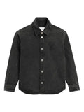 AMI Paris - Overshirt With Knitted Ami De Coeur