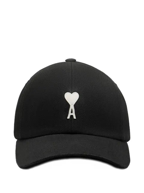 AMI Paris - Cotton Ami De Coeur Felt Patch Cap