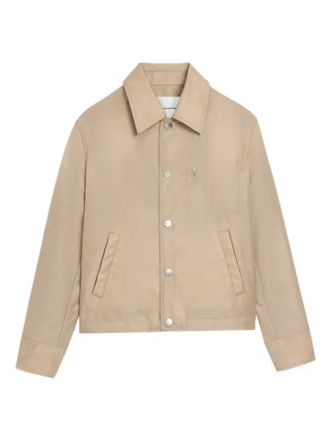 AMI Paris - Nylon Ami De Coeur Stud Buttoned Jacket