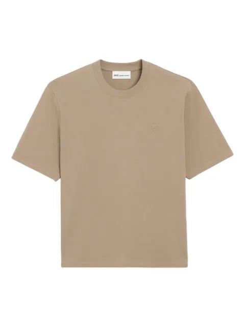 AMI Paris - Cotton Embossed Ami De Coeur T-Shirt