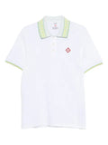 Casablanca - Laurel Trim-Collar Polo Shirt