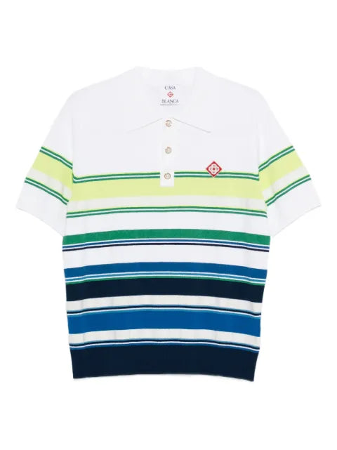 Casablanca - Striped Polo Shirt
