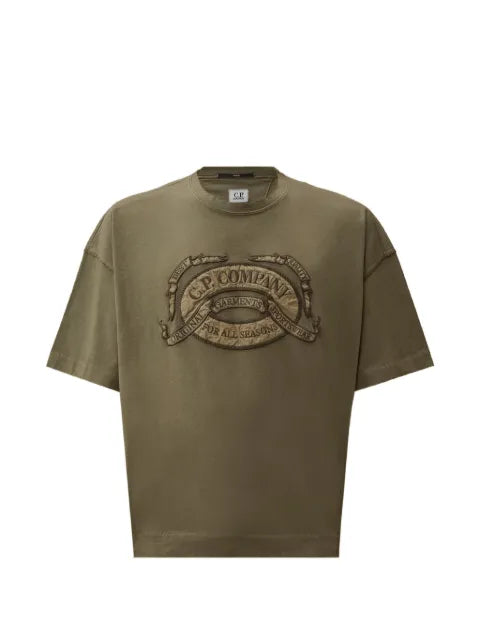 C.P. Company - 20/1 Jersey Short Sleeve Boxy Logo T-Shirt