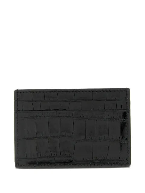TOM FORD - Crocodile Shiny Leather Card Holder