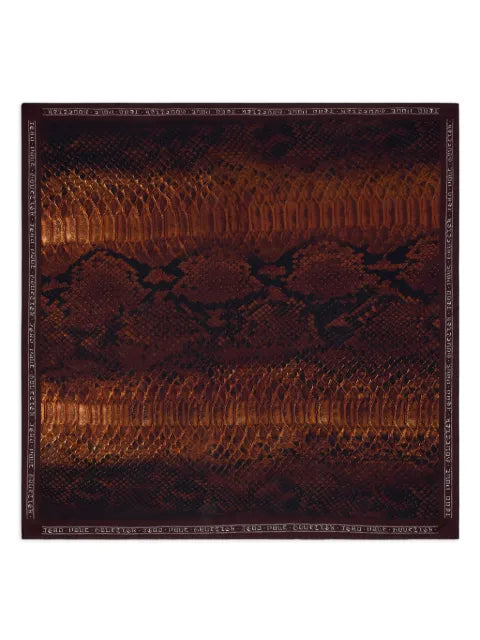 Jean Paul Gaultier - Python Print Silk Scarf
