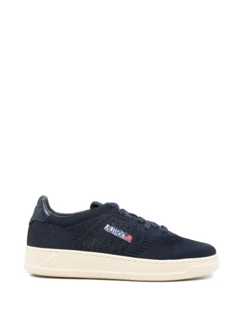 Autry - Knit Leather Sneakers