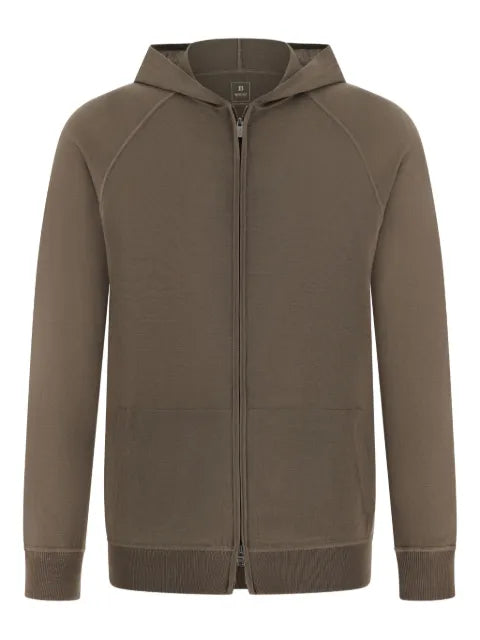 Boggi Milano - Full-Zip Knitted Hoodie In Superfine Wool