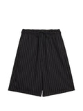 Y-3 - Pinstripe Drawstring Shorts