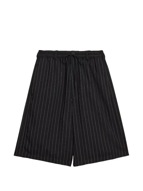 Y-3 - Pinstripe Drawstring Shorts