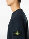 Stone Island - 6100034 Malfilã© Fleece Old-Effect Regular-Fit Crewneck Sweatshirt