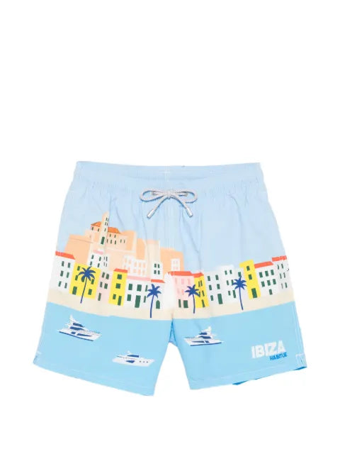 MC2 Saint Barth - Ibiza Graphic-Print Swim Shorts
