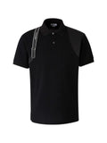 Alexander McQueen - Harness-Detail Panelled Polo Shirt