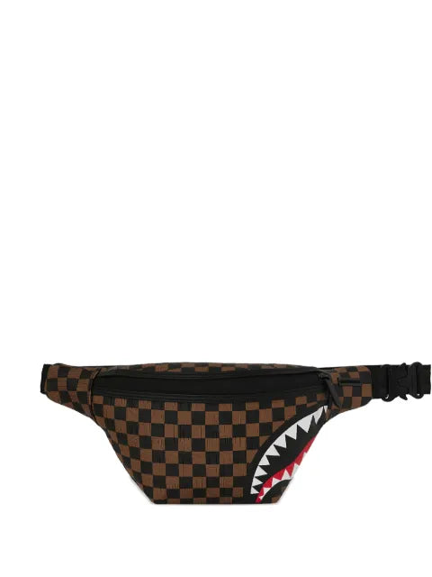 Sprayground - Checkered Shark-Detail Belt Bag
