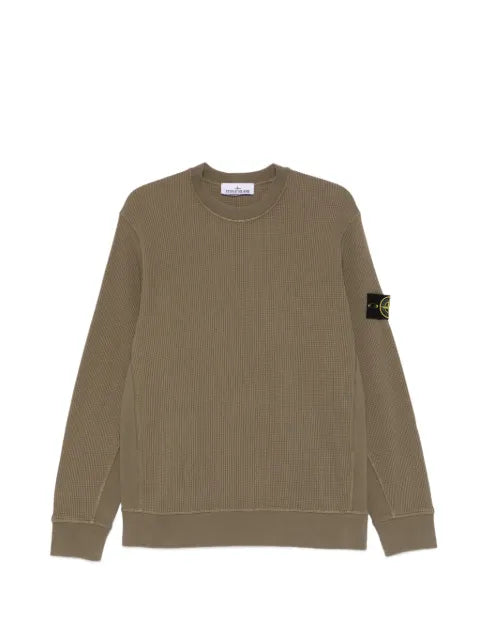 Stone Island - Waffle-Knit Patch Sweatshirt