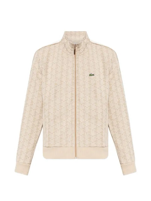 Lacoste - Patterned Zip-Up Sweatshirt