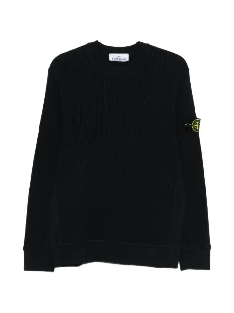Stone Island - Logo-Patch Waffle-Knit Sweater