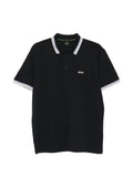 BOSS - Striped-Collar Polo Shirt