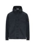 Stone Island - 4100077 Stretch Organic Cotton Twill Hooded Jacket With Anti-Drop