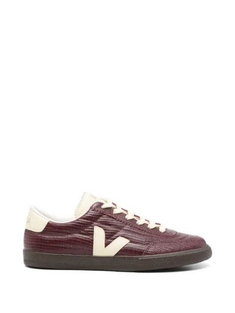 VEJA - Lizard-Effect Lace-Up Sneakers