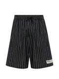 Y-3 - Striped Drawstring Shorts
