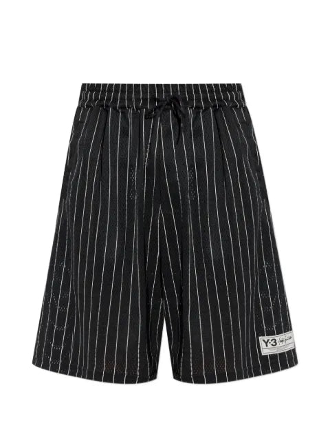 Y-3 - Striped Drawstring Shorts